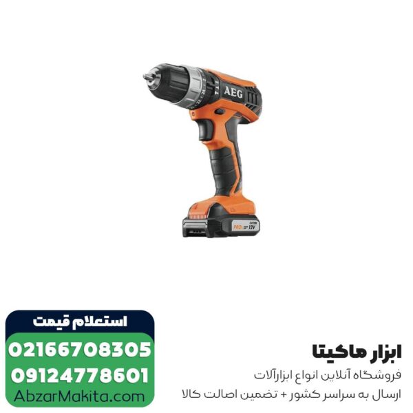 دریل شارژی چکشی AEG لیتیوم 12 ولت مدل BSB12G3LI-202C