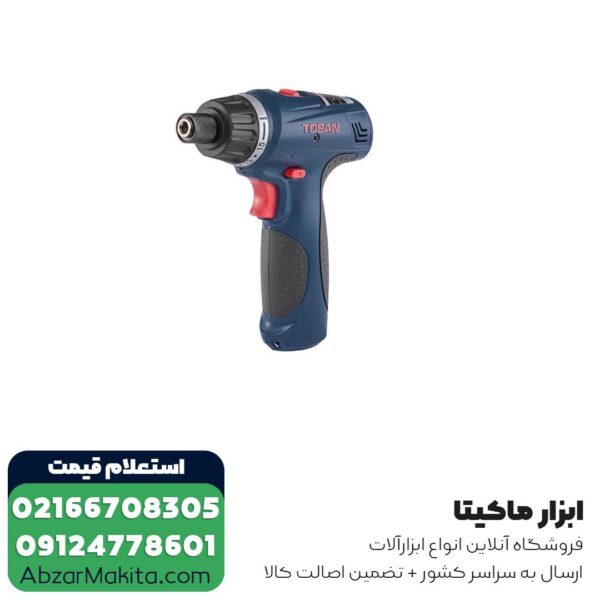 پیچ گوشتی شارژی توسن لیتیوم 7.2 ولت مدل 2017SCX