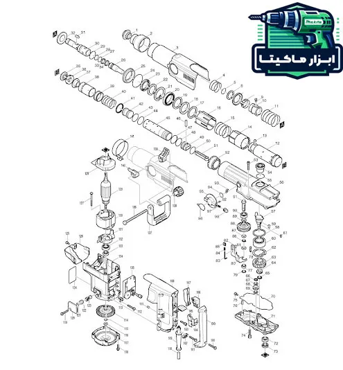 نقشه طراحی دریل ماکیتا